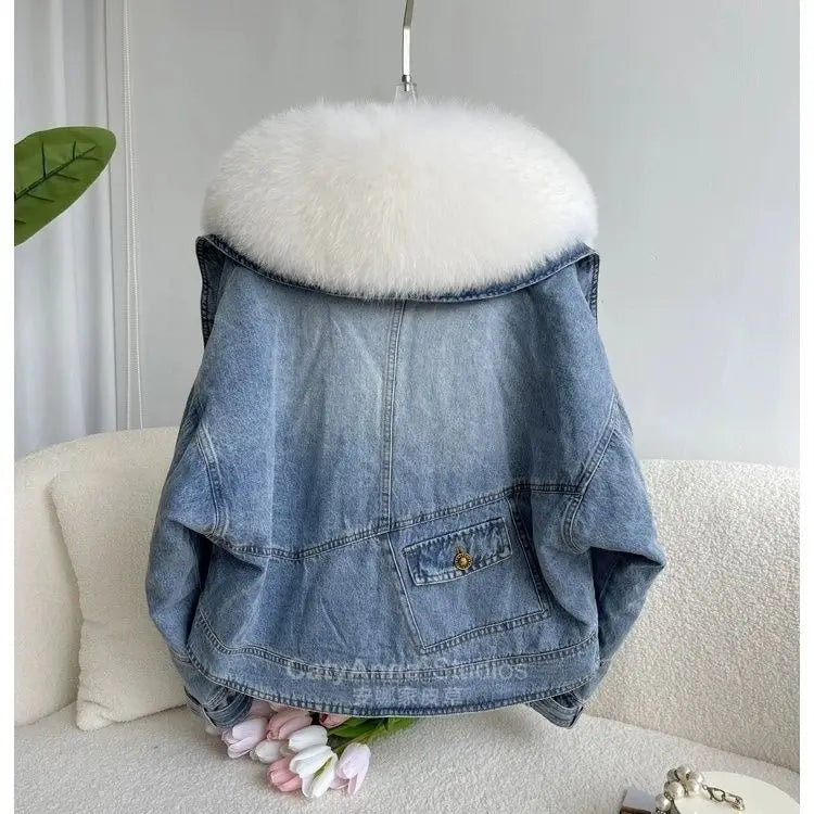 Megan Detachable Denim Coat