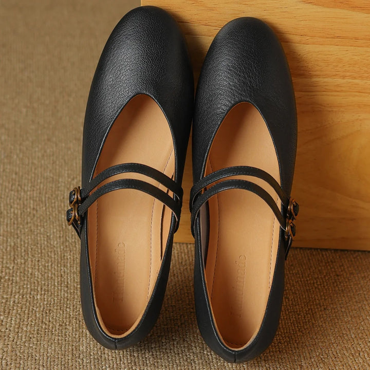 Lysandra Leather Ballet Flats