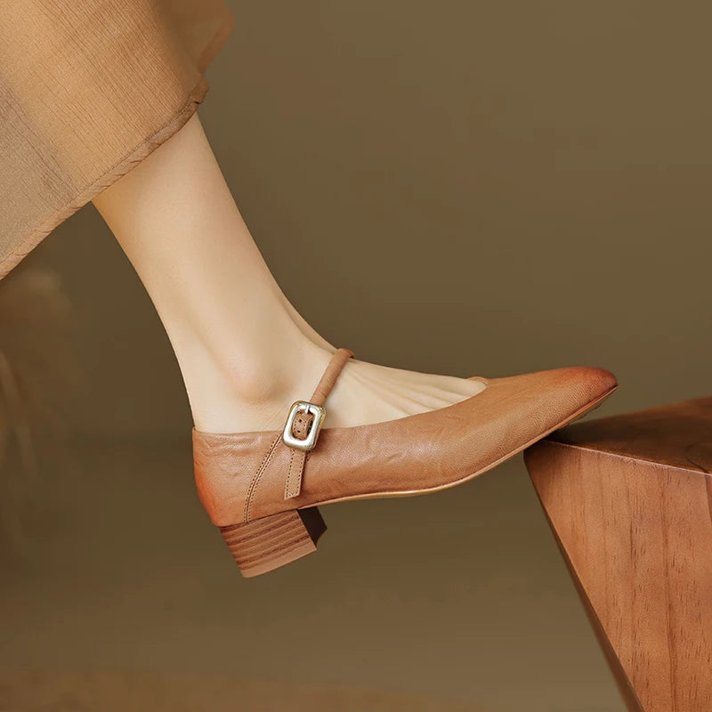 Margaret Leather Pumps