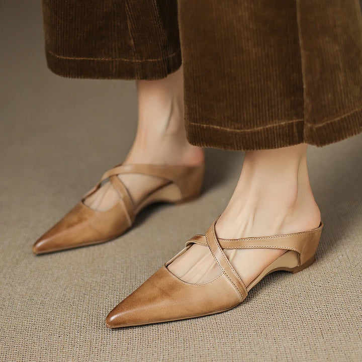 Rebecca Leather Mules
