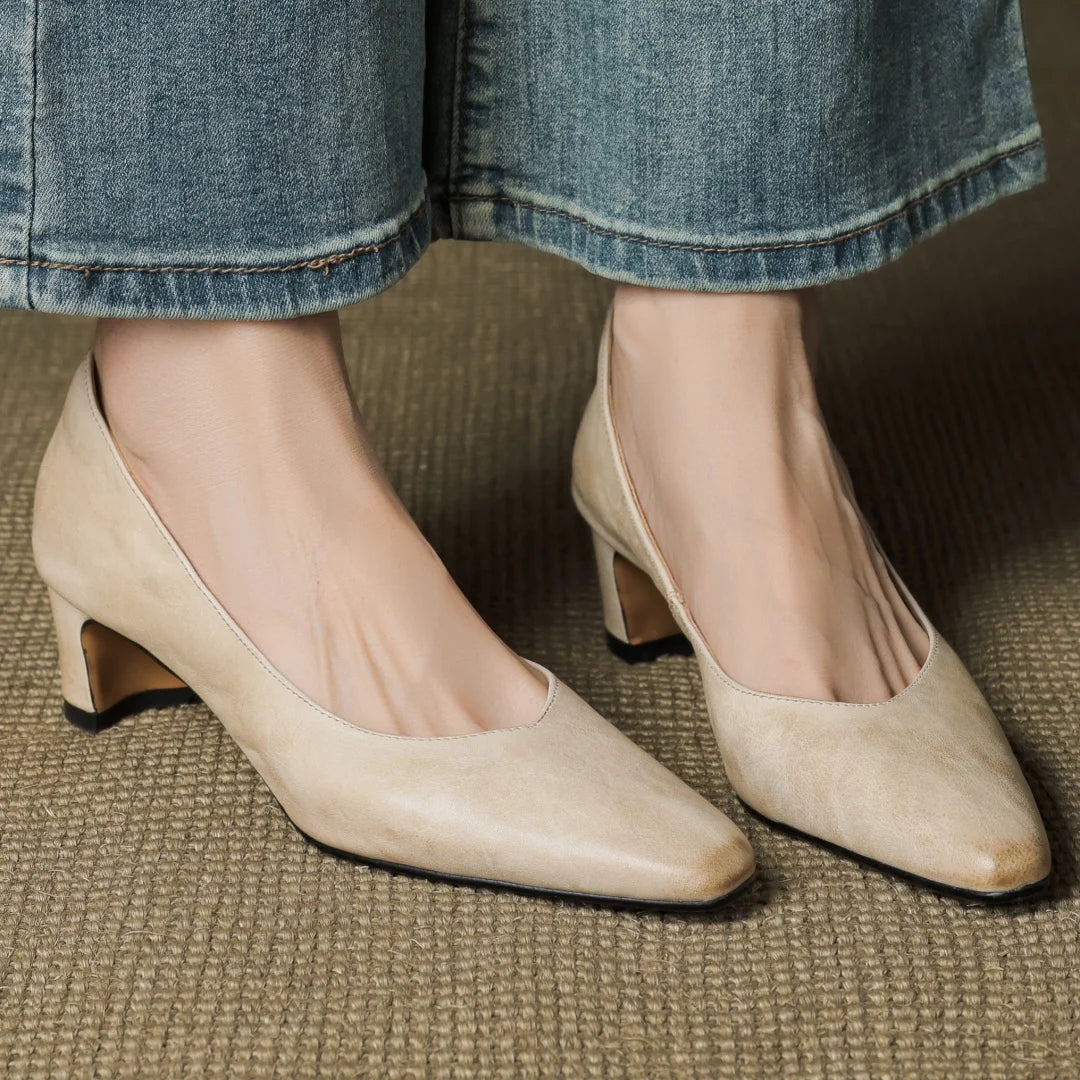 Trisha Leather Pumps