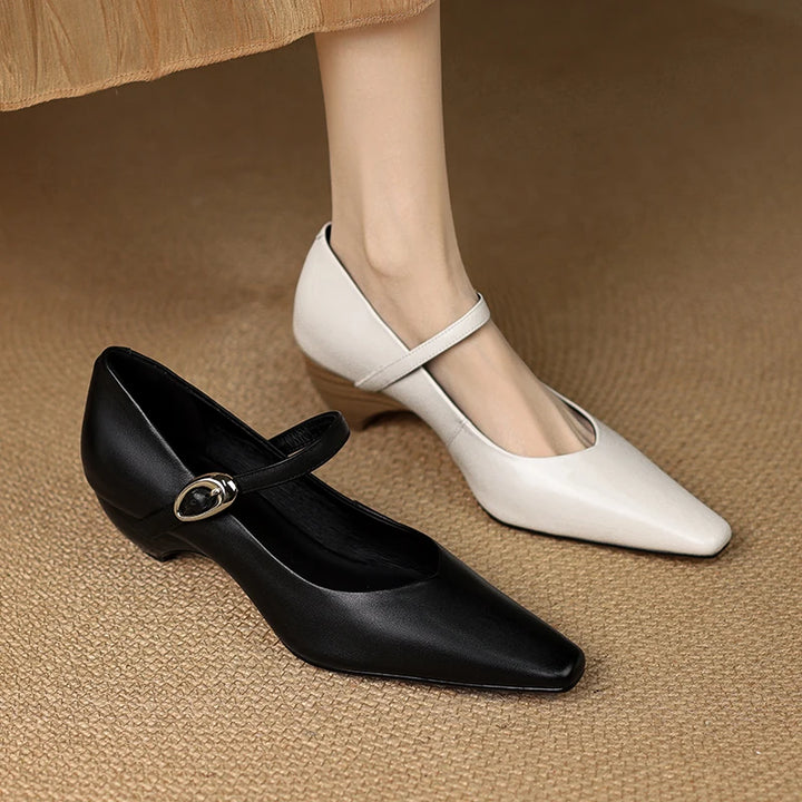 Helena Genuine Leather Pumps