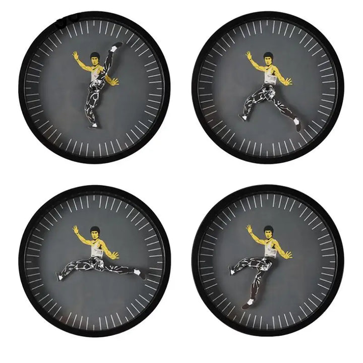 Kung Fu Wall Clock