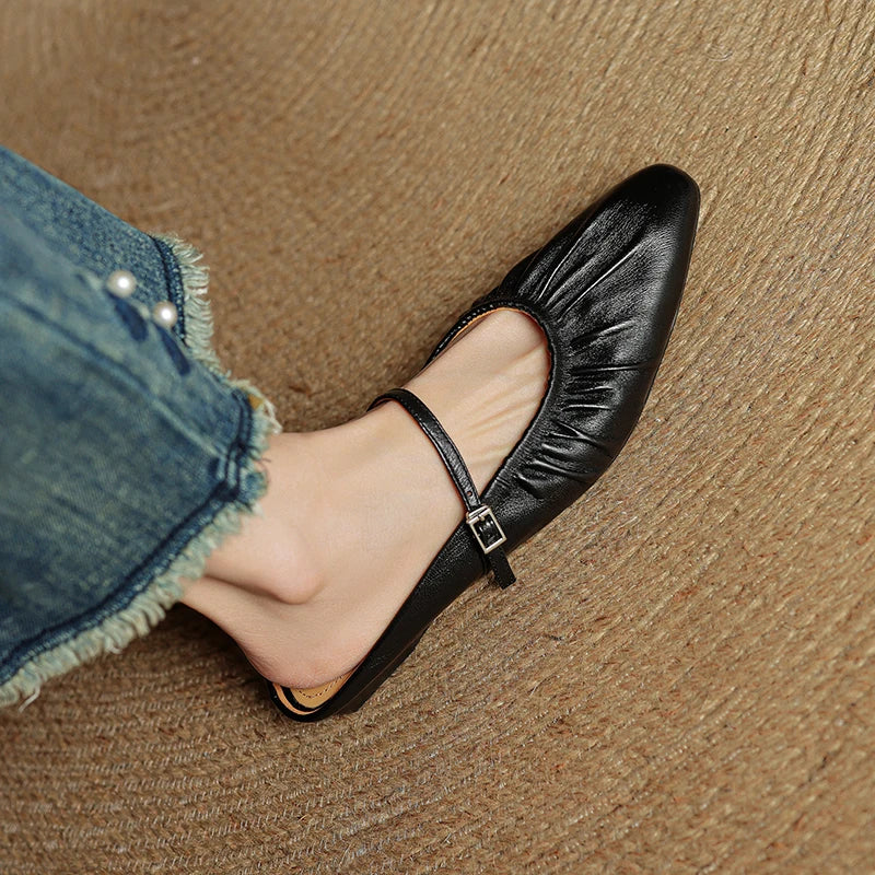 Simona Leather Mules