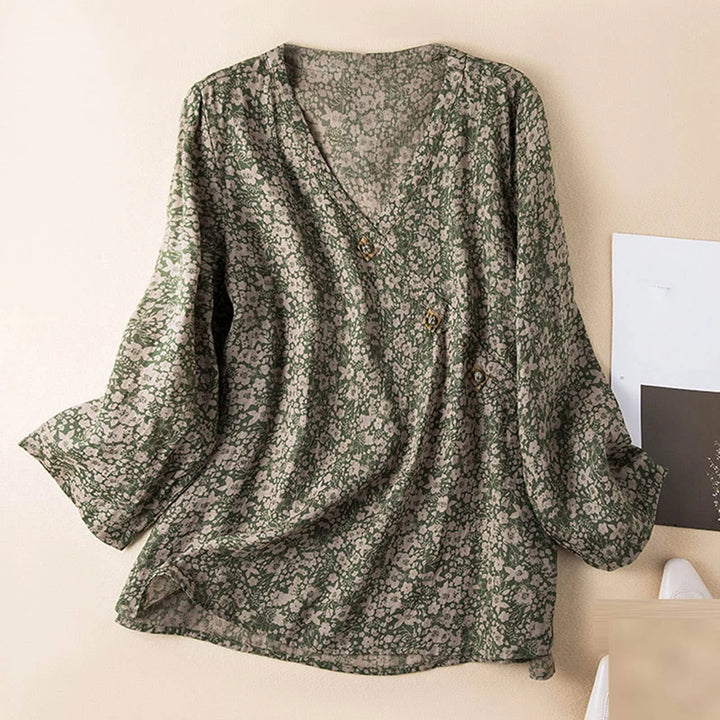 Lila Linen Blouse