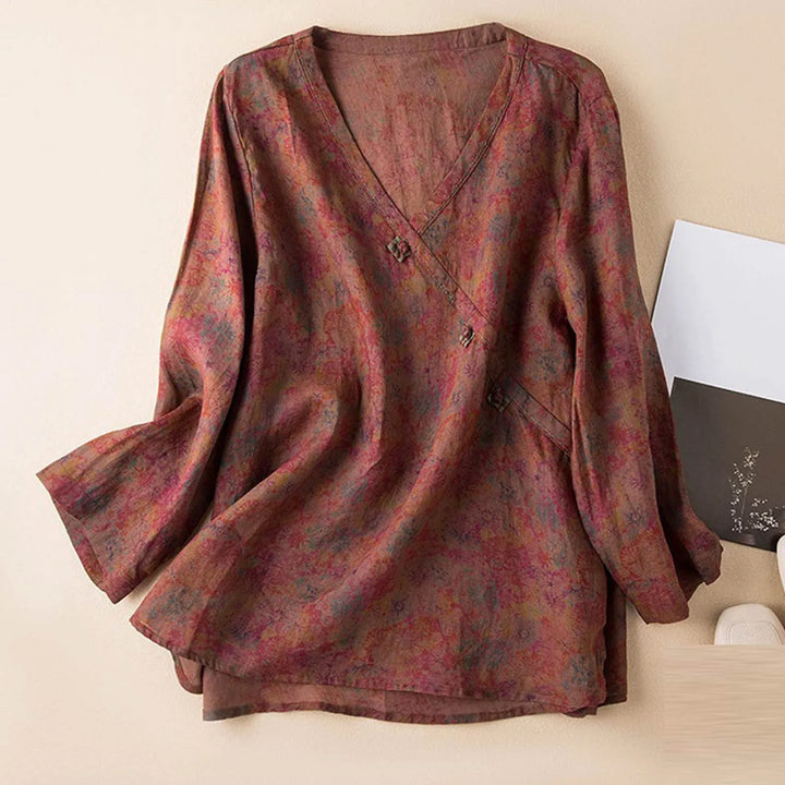 Lila Linen Blouse