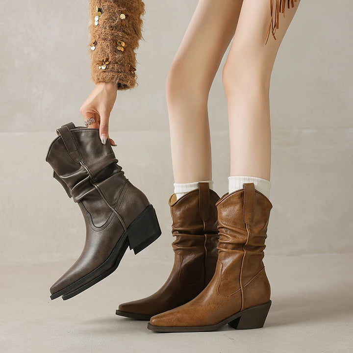 Dominique Leather Boots