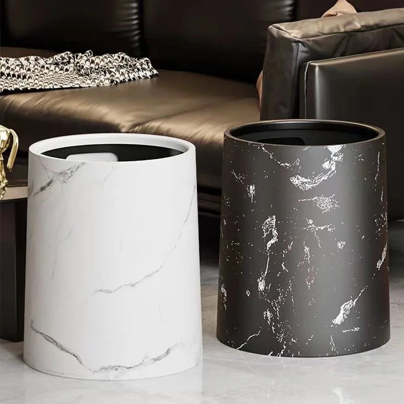 Nordic Marble Trash Bin