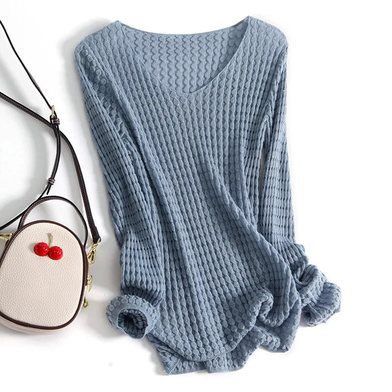 Cynthia Hollow Knit Top