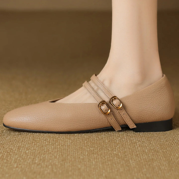 Lysandra Leather Ballet Flats