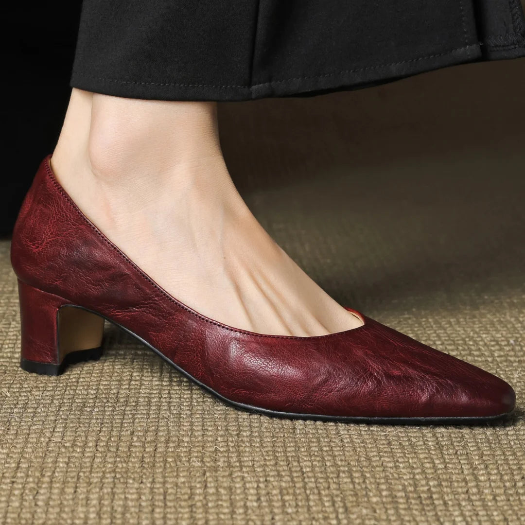 Trisha Leather Pumps