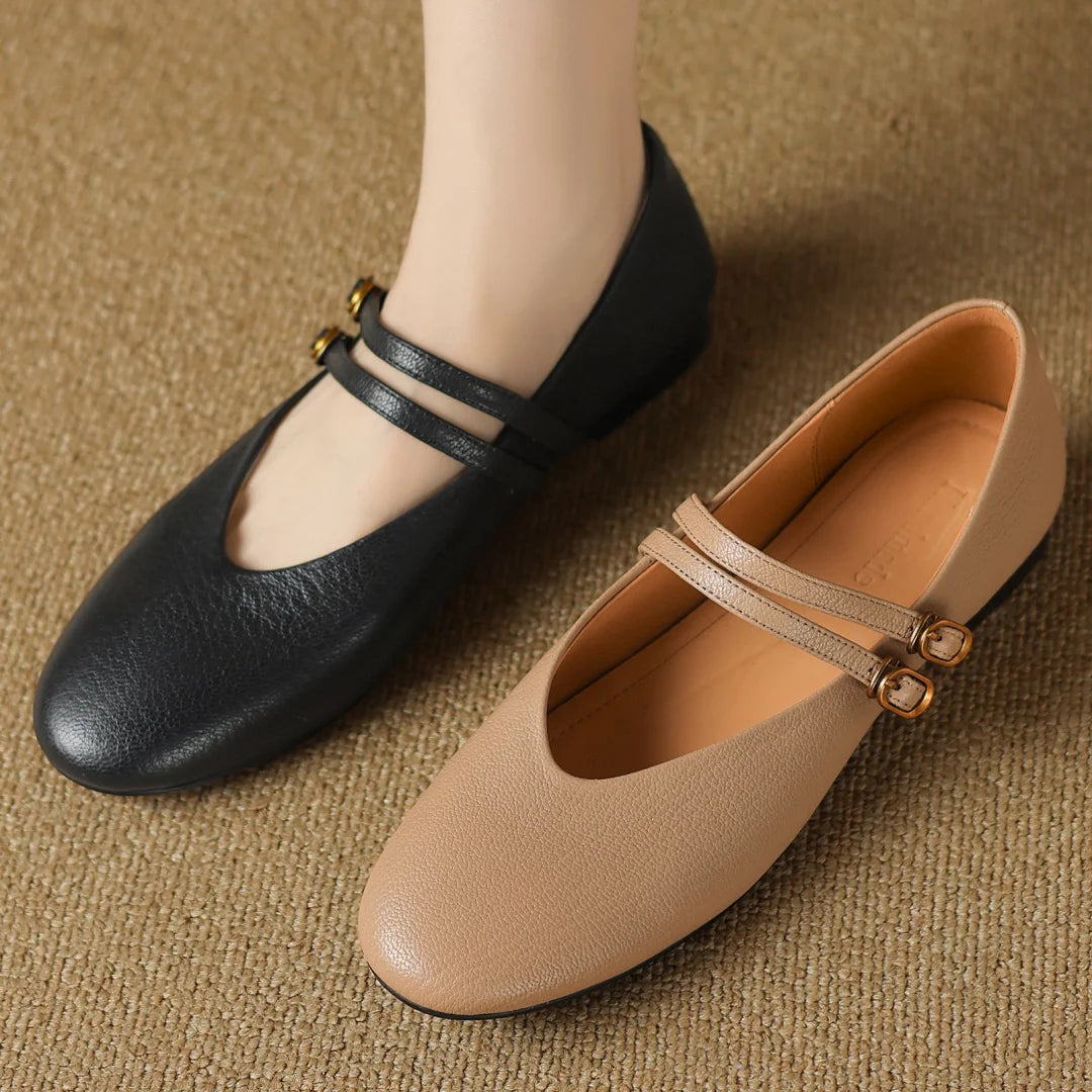 Lysandra Leather Ballet Flats