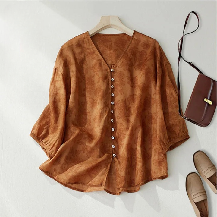 Aleena Linen Blouse