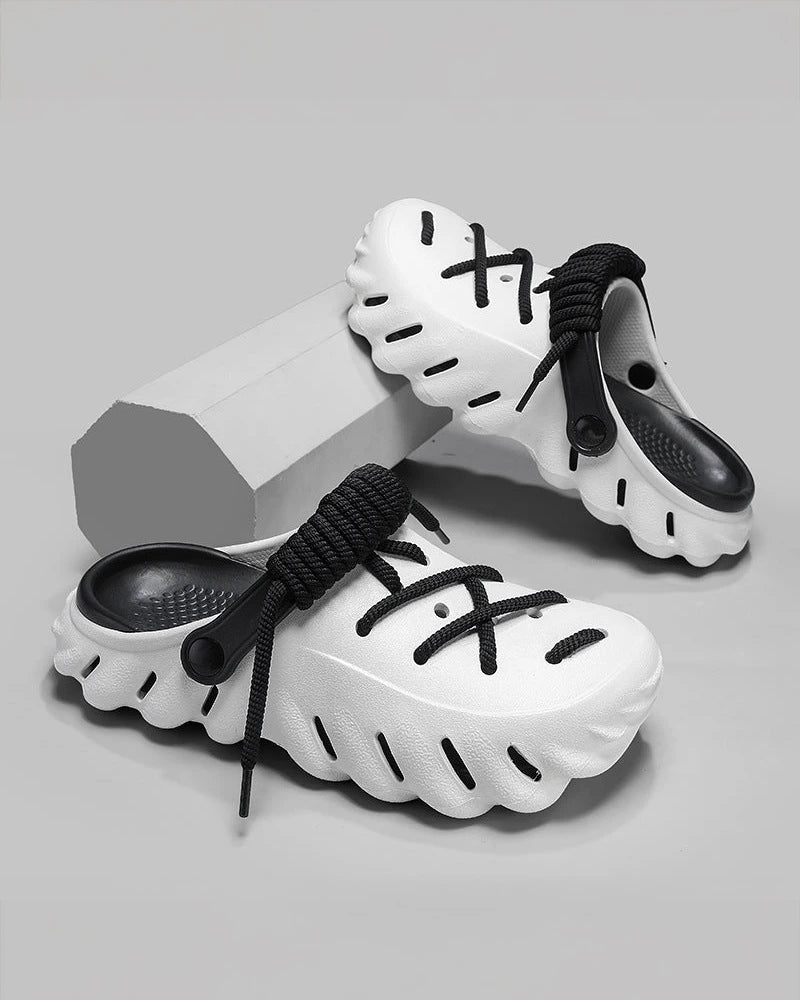Futuristic Laced Clogs