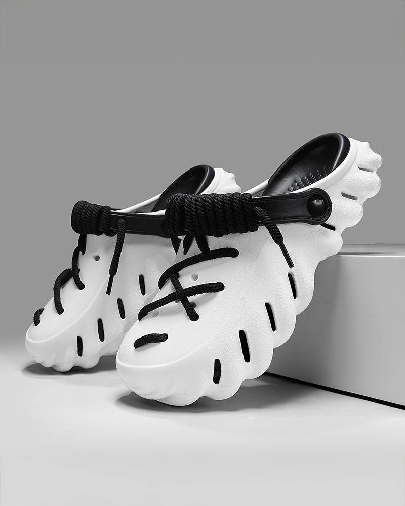Futuristic Laced Clogs