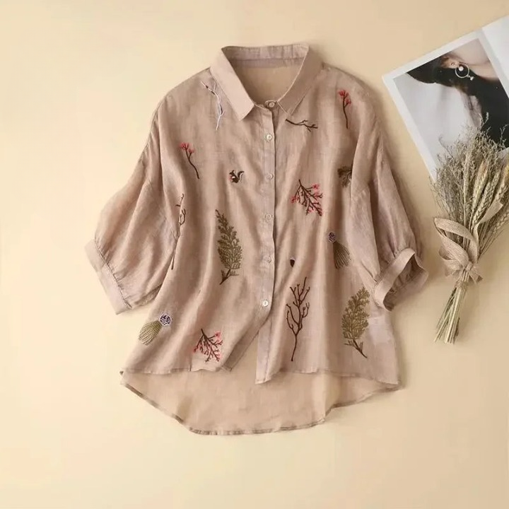 Avira Linen Blouse