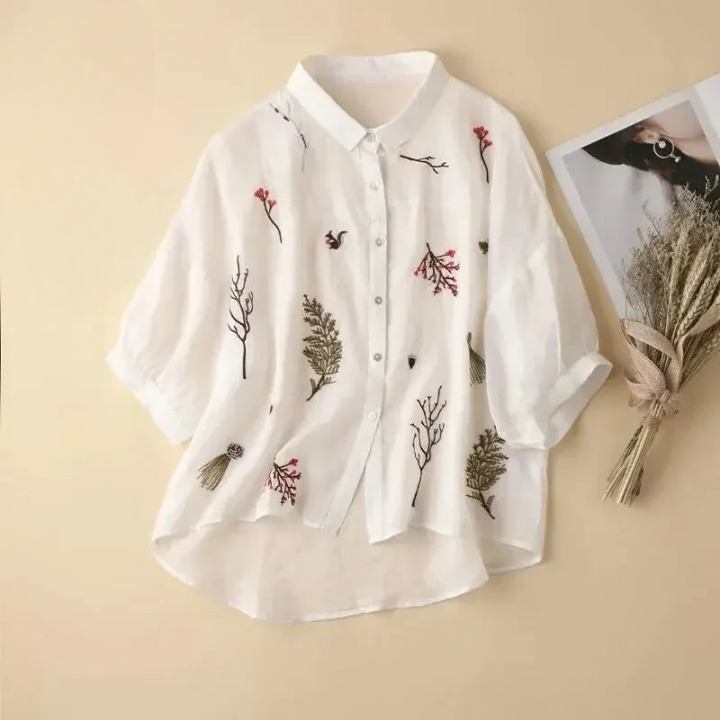 Avira Linen Blouse