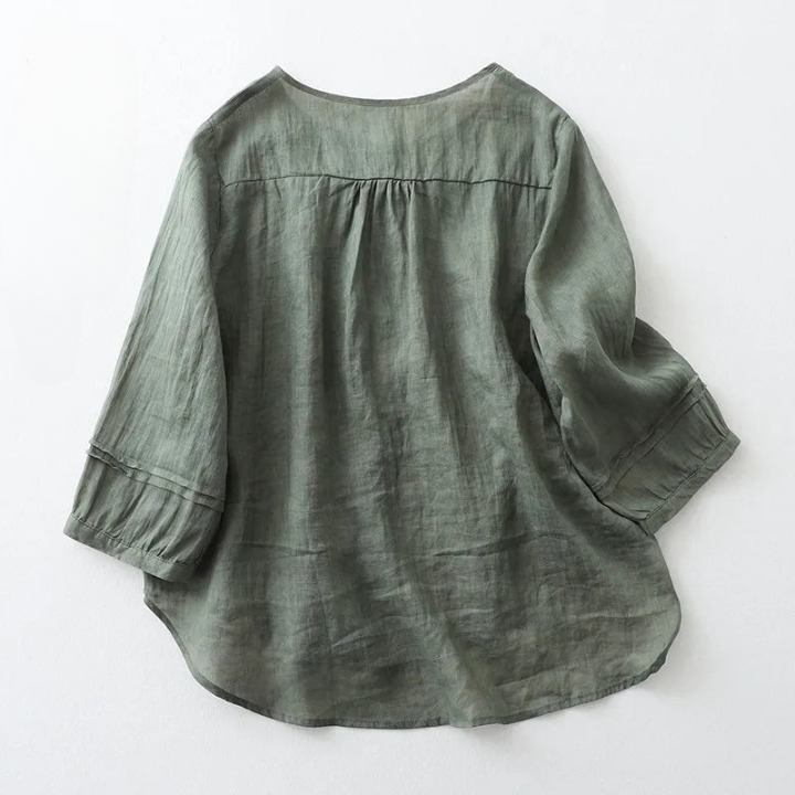 Amelia Linen Blouse