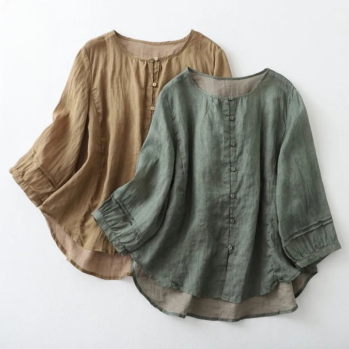 Amelia Linen Blouse