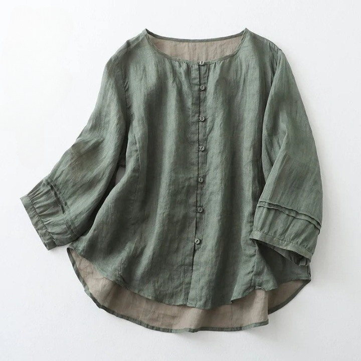 Amelia Linen Blouse
